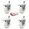 Service Caster 5 Inch Nylon Swivel 12mm Threaded Stem Caster Set with Total Lock Brake SCC SCC-TSTTL20S514-NYS-M1215-4 - alternate 3